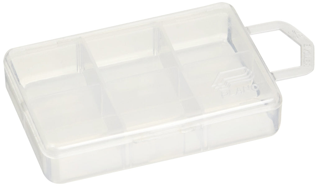 Plano Micro 6 Compartment Tackle Storage Box, Premium Tackle Storage, Clear, One Size (105000) - BeesActive Australia