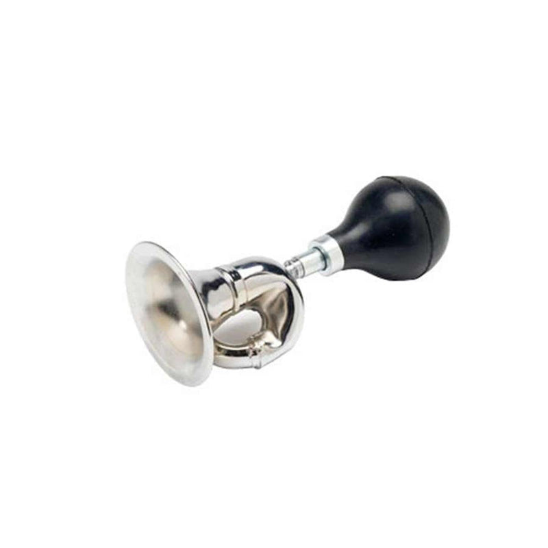 G Ganen Bugle Horn, Chrome Plated w/Black Bulb Vintage Metal Snail Air Loudspeaker Bells for Bike Vehicles Bicycles Cart - BeesActive Australia