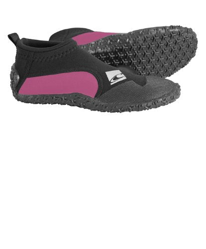 O'Neill Wetsuits Unisex-Youth Reactor Reef Boot Black/Pink Medium - BeesActive Australia