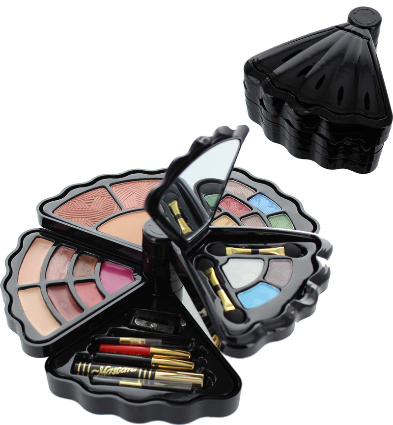 BR Makeup set - Eyeshadows, blush, lip gloss, mascara and more Black - BeesActive Australia