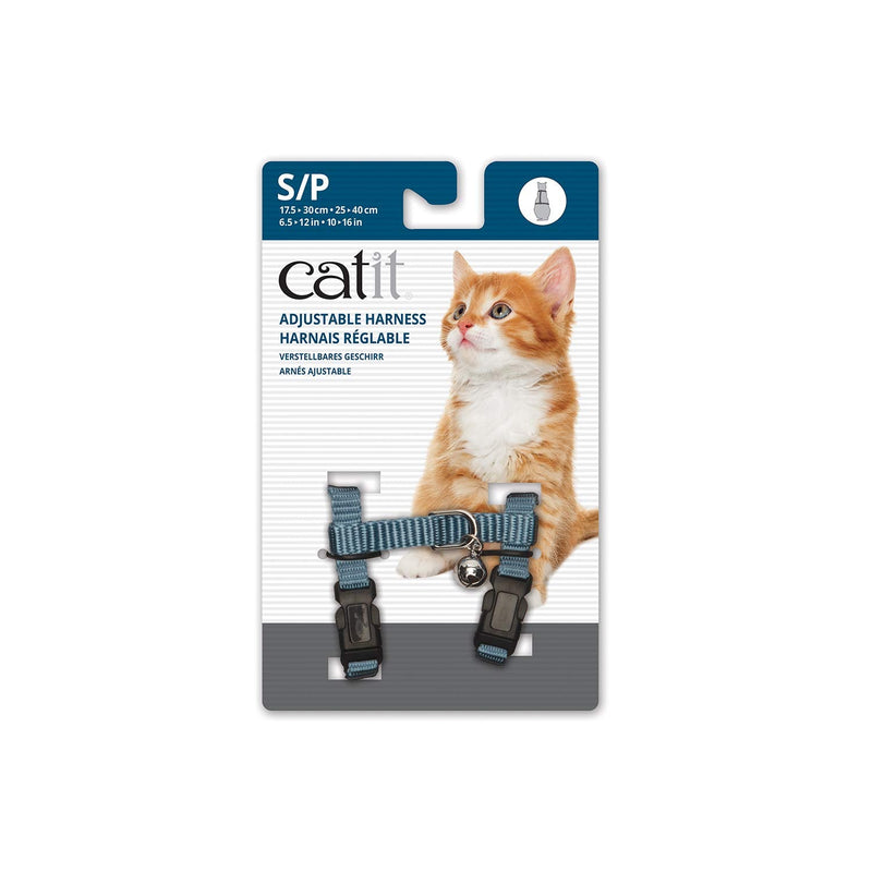 Catit Nylon Adjustable Cat Harness, Small, Blue - BeesActive Australia