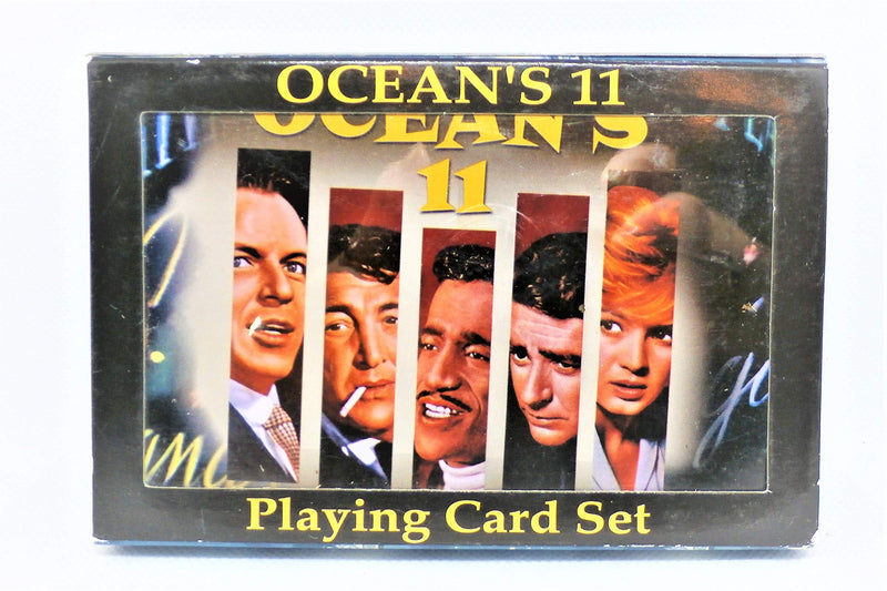Ocean's 11 Playing Card Set Featuring the Cast of the 1960 Movie: Frank Sinatra, Dean Martin, Sammy Davis Jr, Peter Lawford & Angie Dickenson - BeesActive Australia