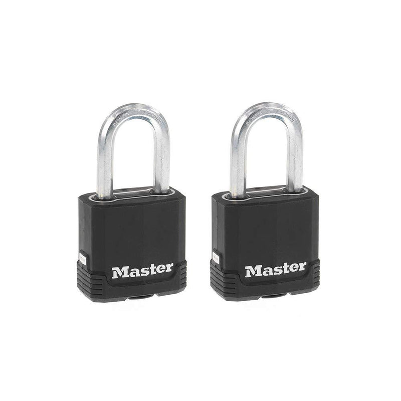 Master Lock M115XTLF Magnum Heavy Duty Outdoor Padlock with Key, 2 Pack Keyed-Alike - BeesActive Australia