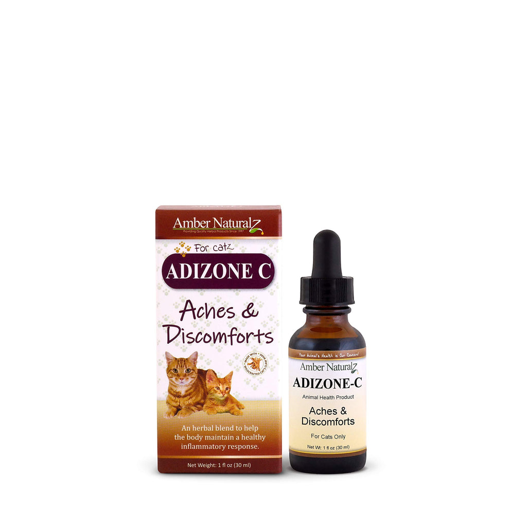 AMBER NATURALZ - ADIZONE C - Aches & Discomforts - for Catz - 1 Ounce - BeesActive Australia