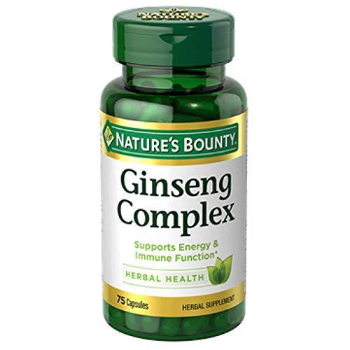 Ginseng by Nature's Bounty, Ginseng Complex Capsules Supports Vitality & Immune Function, 75 Capsules - BeesActive Australia