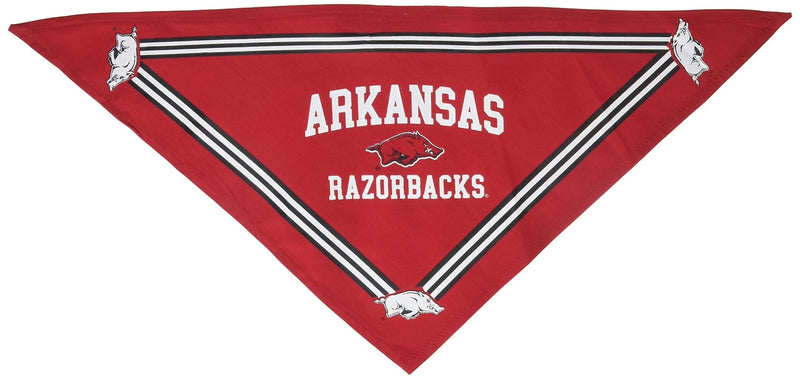 DOG BANDANA. - NCAA Licensed BANDANA. - Football/Basketball DOG & CATS BANDANA. - Durable SPORTS PET BANDANAS for DOGS & CATS. 2 Sizes available in 24 SCHOOL TEAMS Small Arkansas Razorbacks - BeesActive Australia