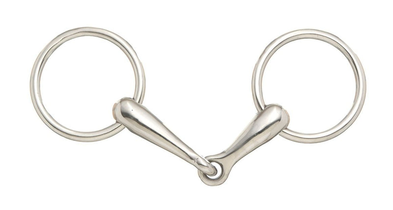 [AUSTRALIA] - Tough 1 Kelly Silver Star Miniature Snaffle Bit Mouth, 3 1/2-Inch 