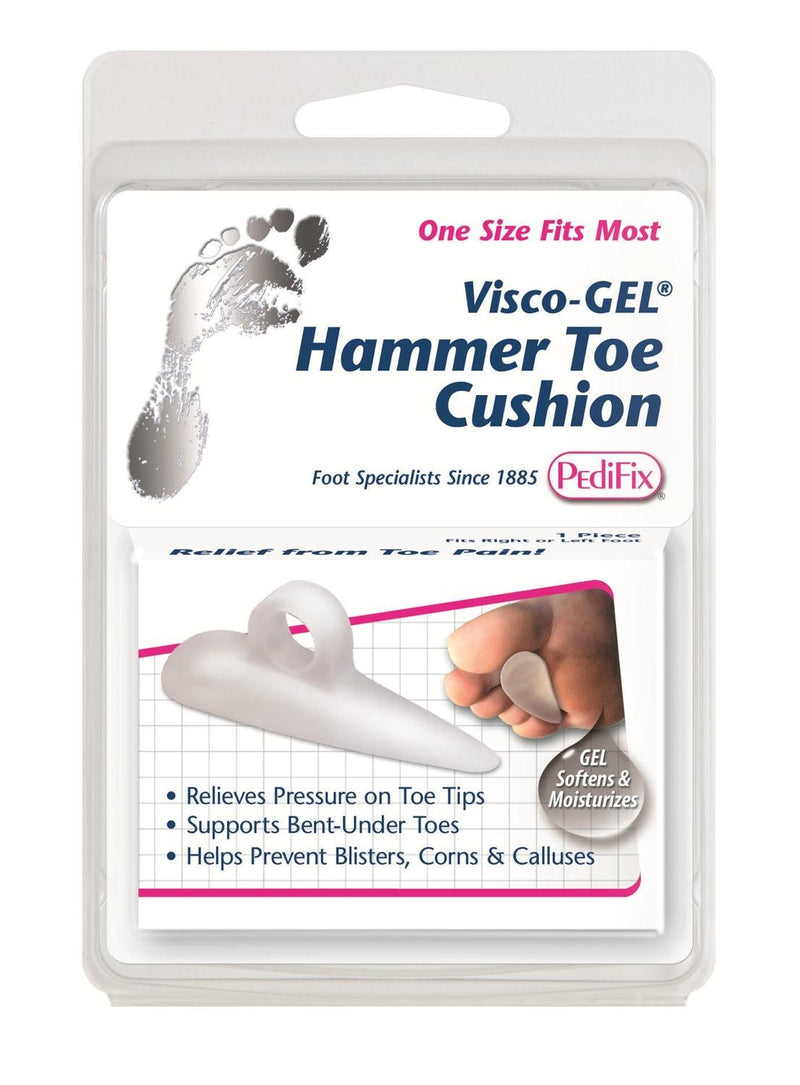PediFix Visco-gel Hammer Toe Cushion, Medium Left 1 PACK - BeesActive Australia