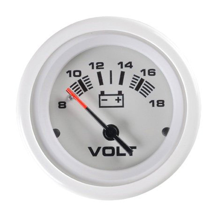 [AUSTRALIA] - SeaStar 68383P Voltmeter, Arctic 2", 8-18 VDC 