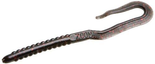 [AUSTRALIA] - Zoom U Tail Worm-Pack of 20 6-Inch Black Red Glitter 