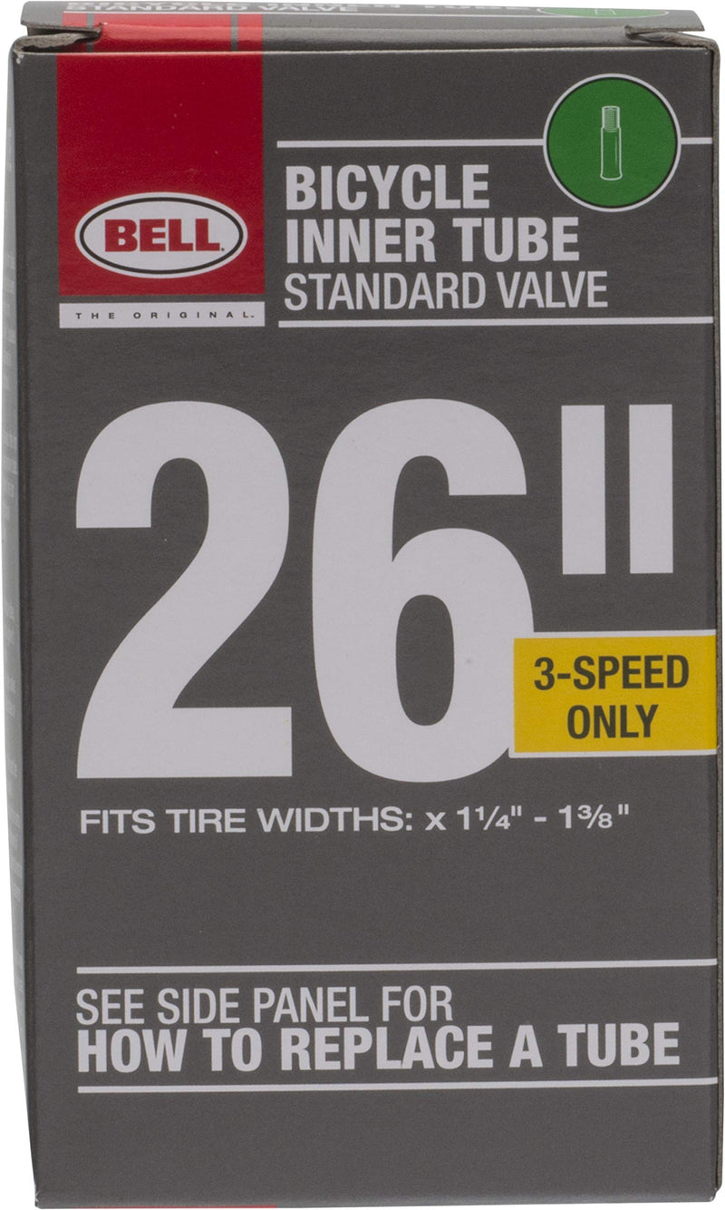Bell 26-Inch Universal Inner Tube, Width Fit Range 1-3/8-Inch, Black - BeesActive Australia
