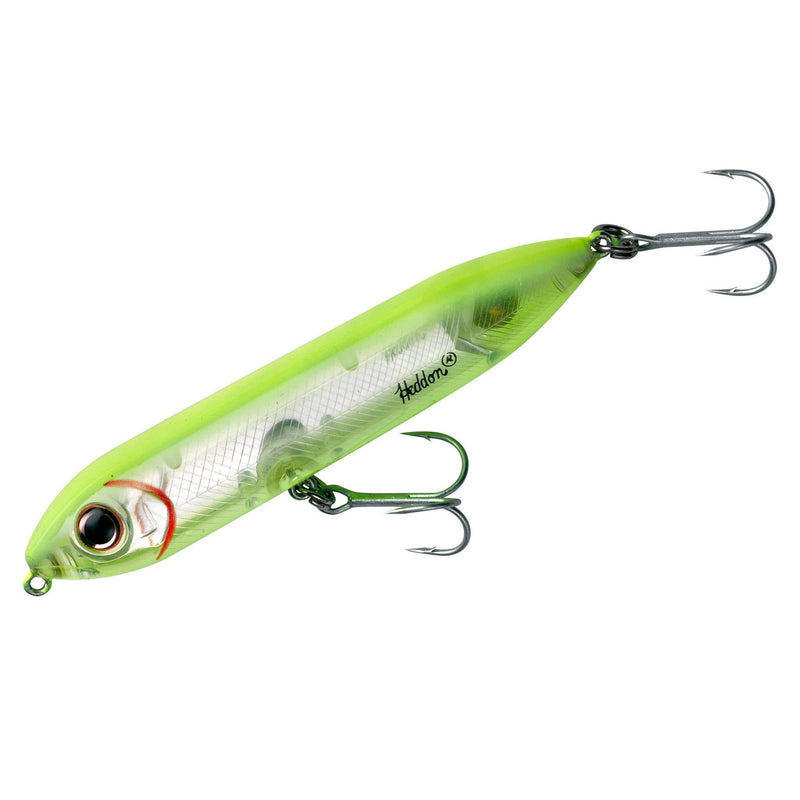 [AUSTRALIA] - Heddon Super Spook Topwater Fishing Lure for Saltwater and Freshwater Chartreuse/Silver Insert Super Spook Jr (1/2 oz) 