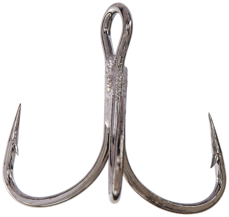 [AUSTRALIA] - Mustad UltraPoint KVD Elite Series Triple Grip Treble Hook with 1 Extra Strong and 2 Extra Short Hooks [Size 2, Pack of 11] Black Nickel 