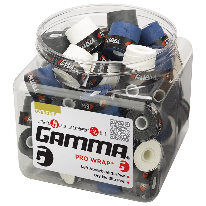 Gamma Sports Overgrip - Pro Wrap or Supersoft 60-Pack Refill Assorted - BeesActive Australia