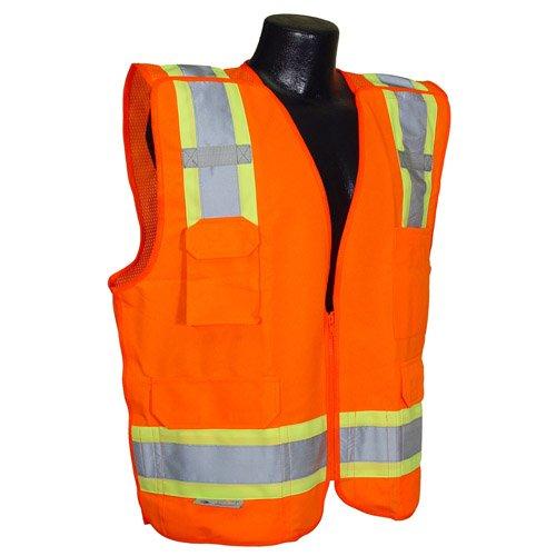 [AUSTRALIA] - Radians SV46OL Class 2 Breakaway Survey Safety Vests, Two Tone Orange, Large 