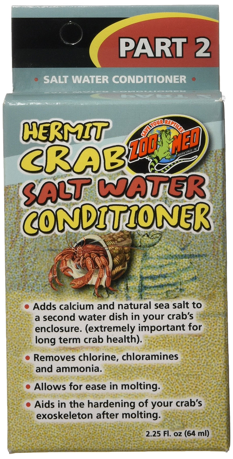 Zoo Med Hermit Crab Salt Water Conditioner 2.25 fl. oz. - BeesActive Australia