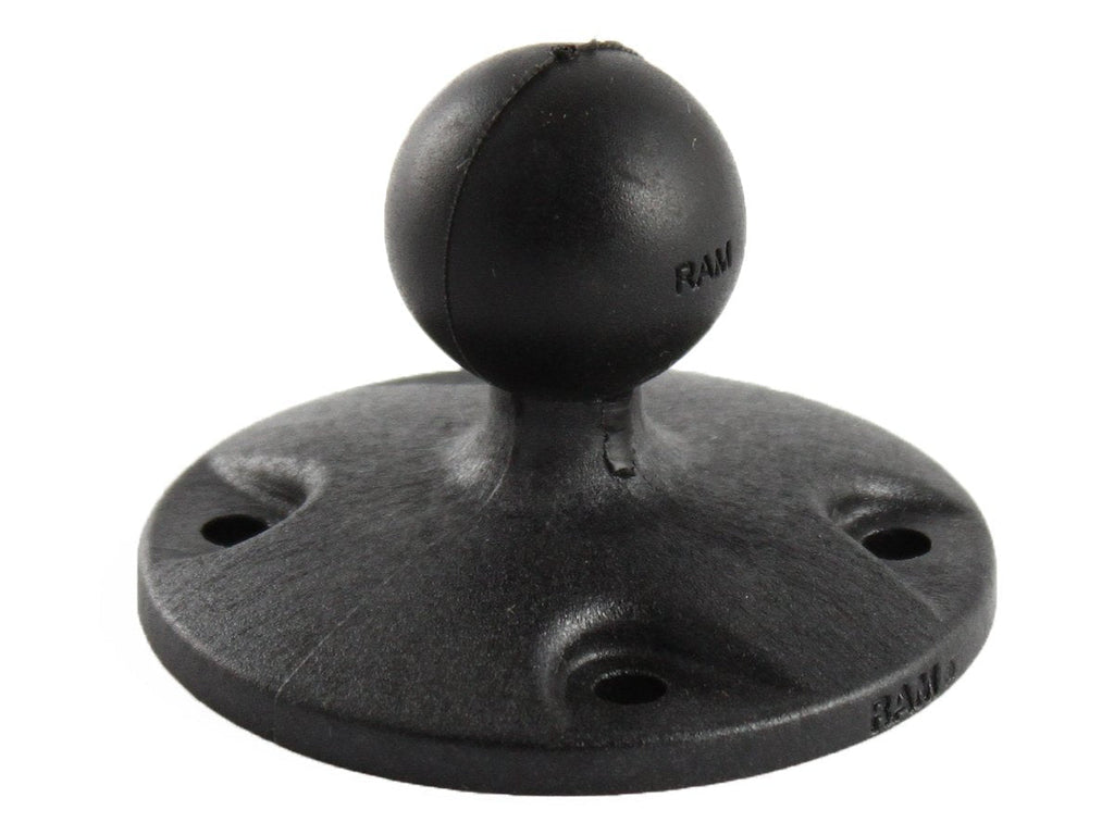 RAM Mounts Composite Round Plate with Ball RAP-B-202U with B Size 1" Ball High-strength Composite - BeesActive Australia