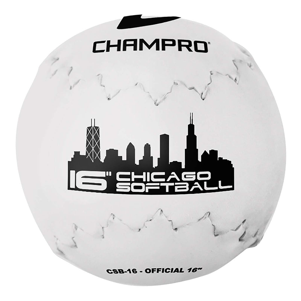 [AUSTRALIA] - Champro Chicago Softball (White, 16-Inch) 