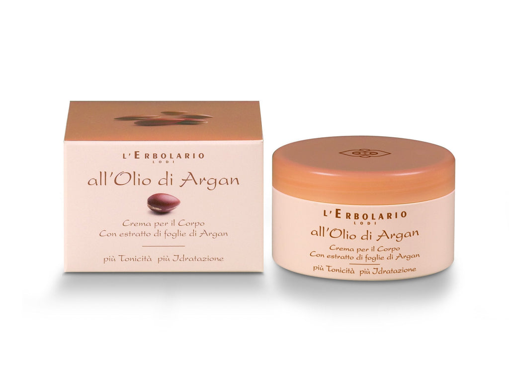L'Erbolario Argan Oil Body Cream In Amber Creamy Scent To Tone & Moisturize Skin Made with Extract Of Argan Leaves (Cruelty Free/No Silicones or Parabens), 8.4 Oz - BeesActive Australia