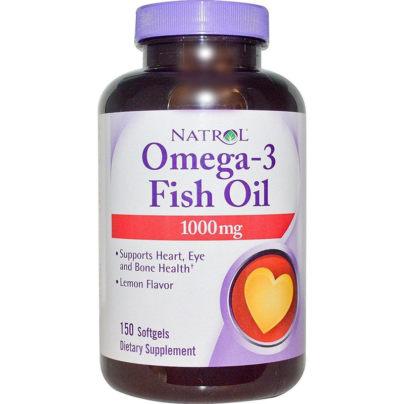 Natrol Omega-3 Fish Oil 1000mg, 150 Softgels (Pack of 2) - BeesActive Australia