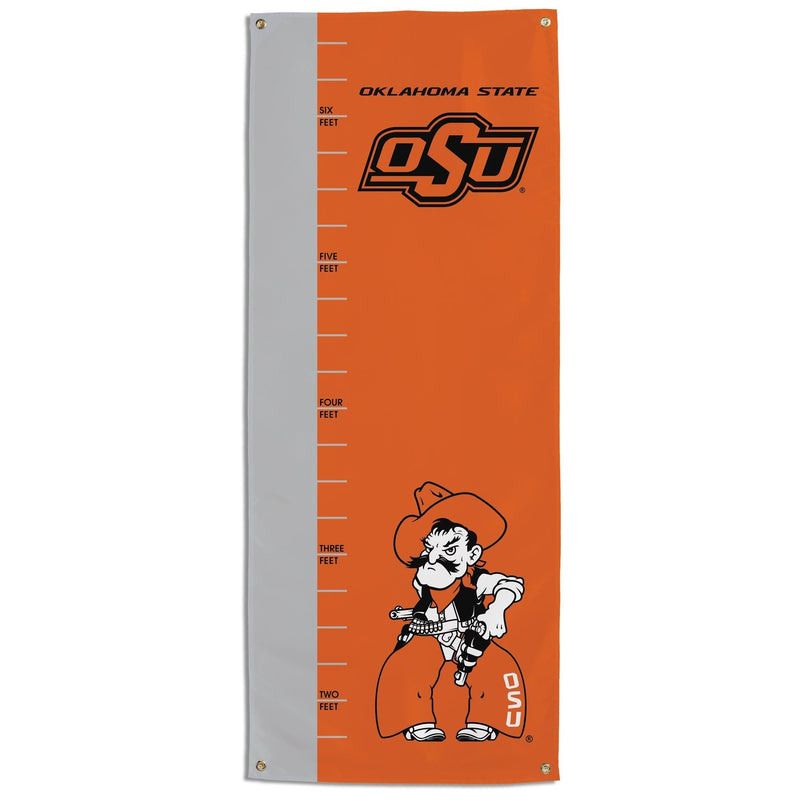 NCAA Oklahoma State Cowboys Growth Chart Banner, Orange - BeesActive Australia