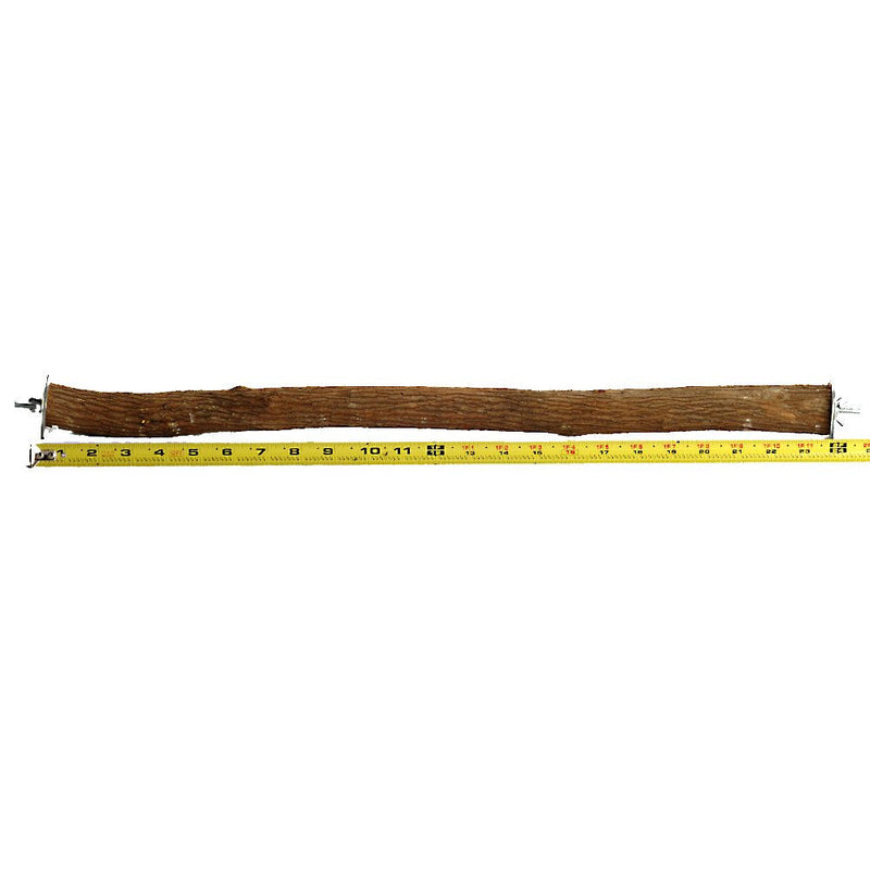 Polly's Full Length Hardwood Bird Perch, 24-Inch, (26" Including Hardware), Brown (50800) - BeesActive Australia