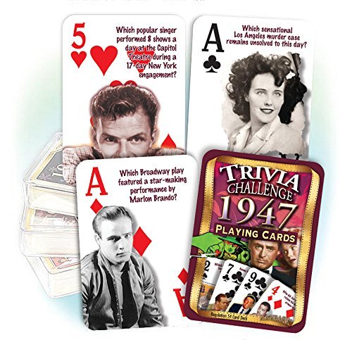 Flickback 1947 Trivia Playing Cards: Great Birthday - BeesActive Australia