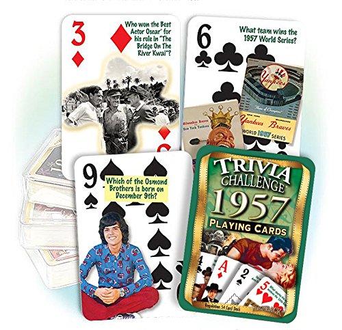 [AUSTRALIA] - Flickback 1957 Trivia Playing Cards: Great Birthday or Anniversary 