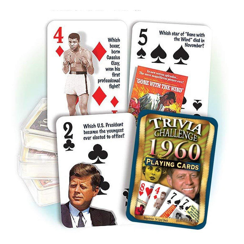 [AUSTRALIA] - Flickback 1960 Trivia Playing Cards: 60th Birthday or Anniversary 