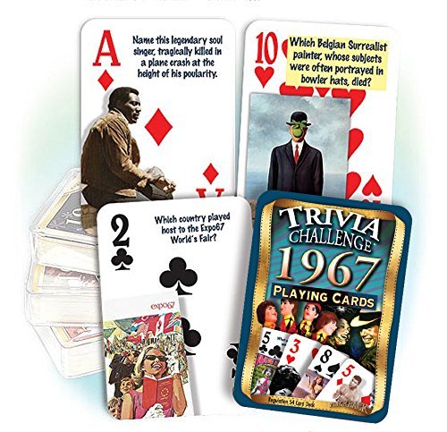 Flickback 1967 Trivia Playing Cards: Perfect Birthday or Wedding - BeesActive Australia