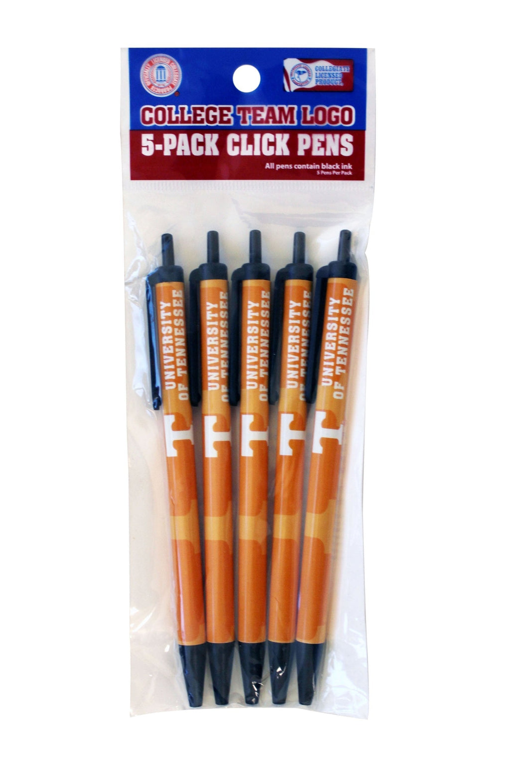 NCAA Tennessee Volunteers Disposable Click Pens - BeesActive Australia