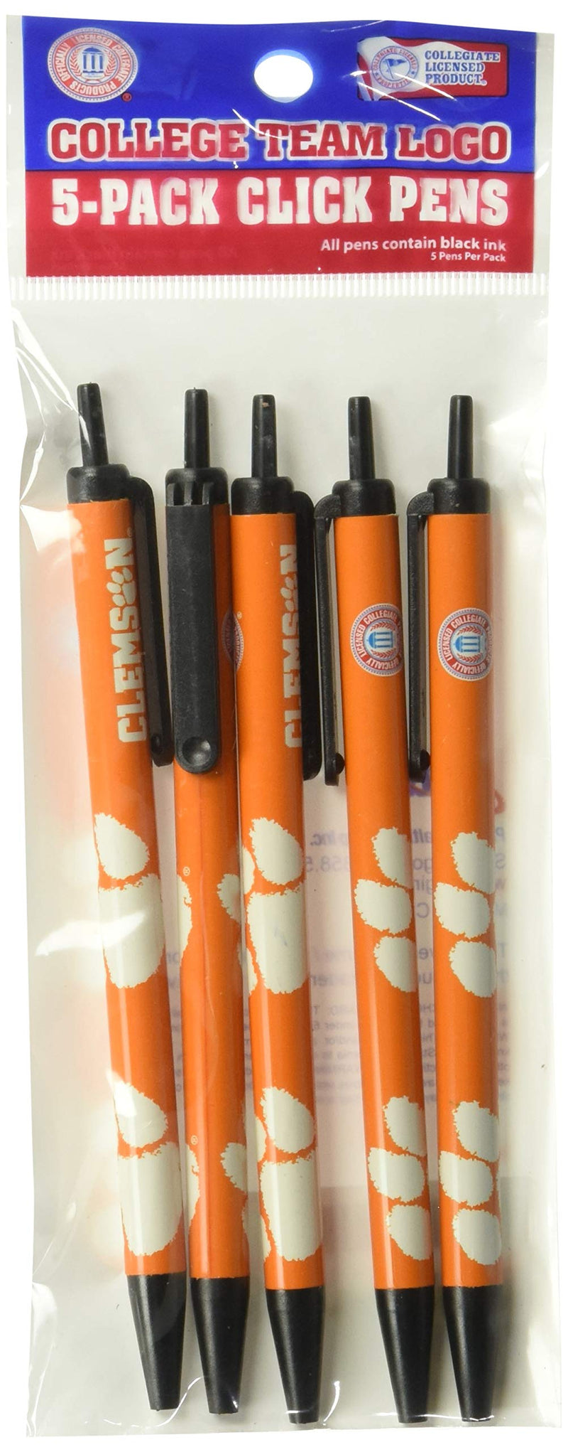 NCAA Clemson Tigers Disposable Click Pens - BeesActive Australia