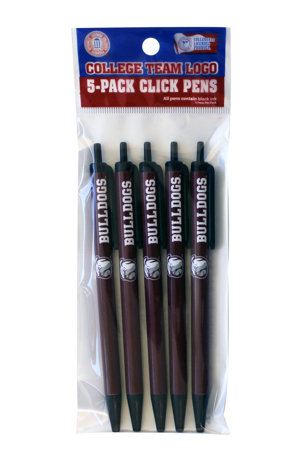 NCAA Mississippi State Bulldogs Disposable Click Pens - BeesActive Australia