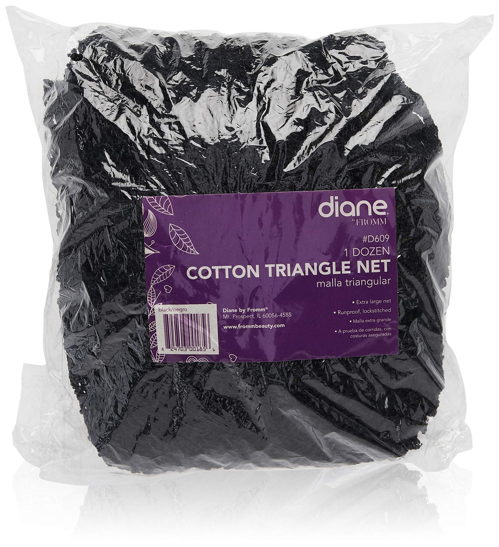 [AUSTRALIA] - Diane Cotton Triangle Net, Black, 12-count 12 Count 