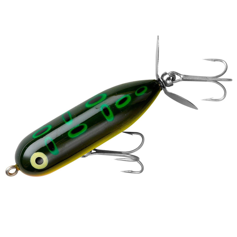 [AUSTRALIA] - Heddon Torpedo Prop-Bait Topwater Fishing Lure with Spinner Action Baby Torpedo (3/8 oz) Bullfrog 