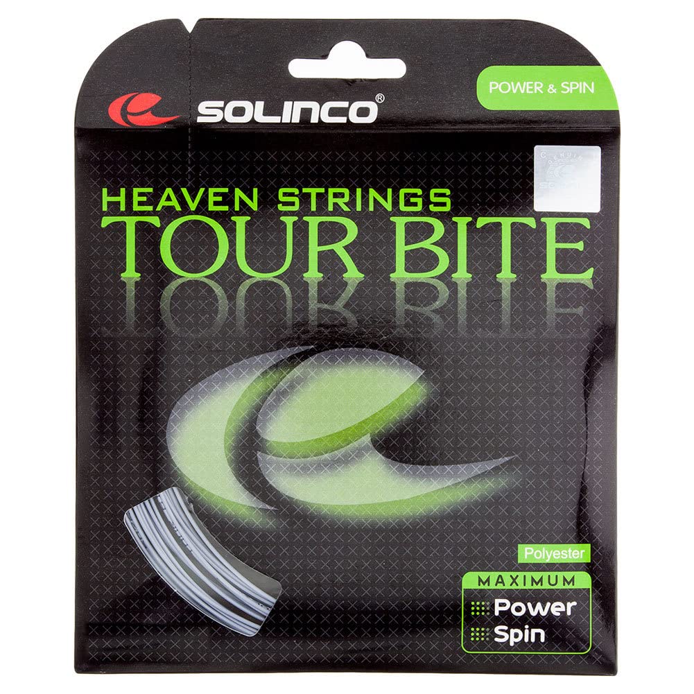 Solinco-Tour Bite Tennis String Silver-() Set 17G (1.20mm) - BeesActive Australia