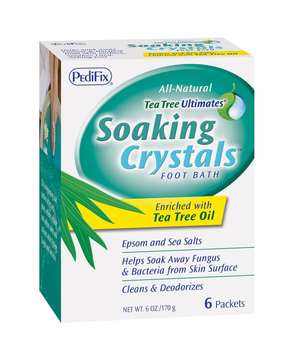 Pedifix Soaking Crystals Foot Bath - (6) 1 Oz. Packetsper Box 1 Ounce (Pack of 6) - BeesActive Australia