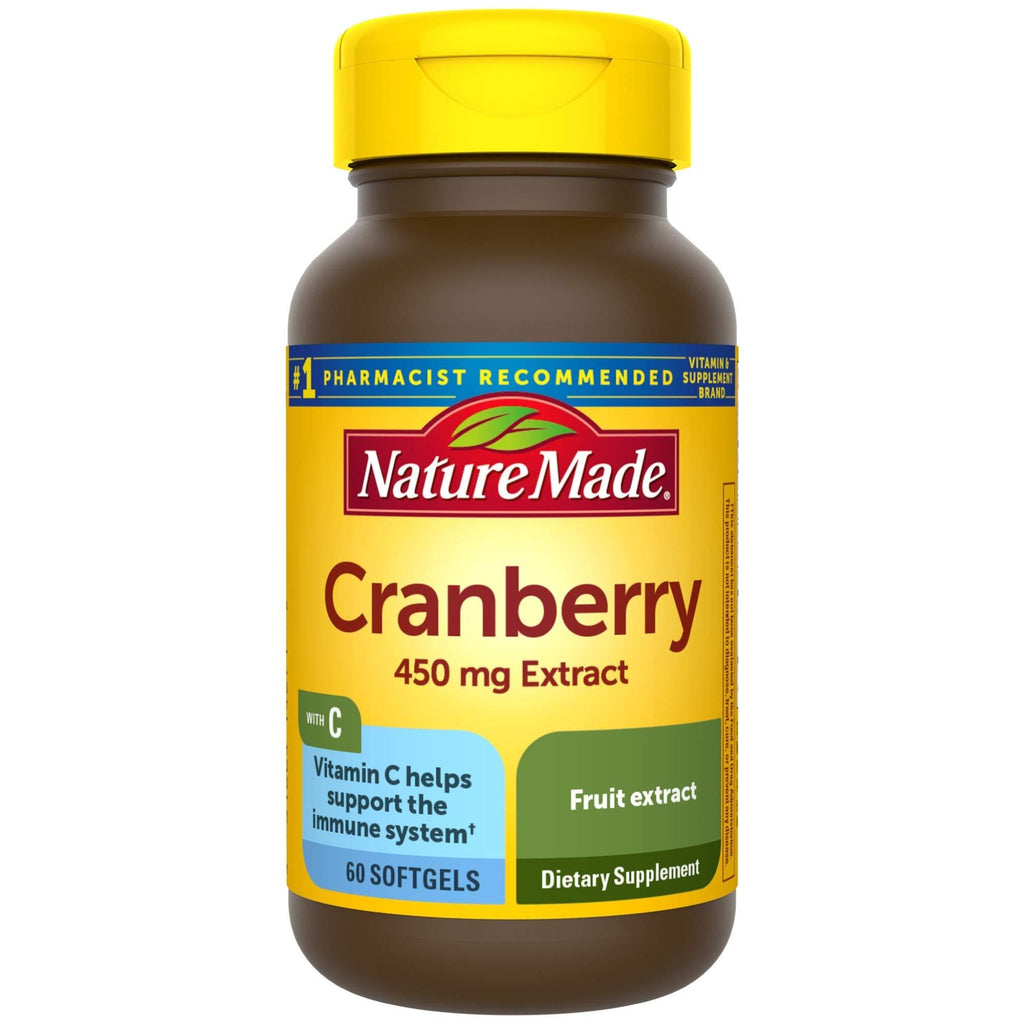 Nature Made Cranberry + Vitamin C Softgels, 60 Count 60 Count (Pack of 1) - BeesActive Australia