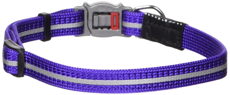 Rogz Catz Small 3/8-Inch Alley Cat Safeloc Breakaway Clip Adjustable, Reflective Cat Collar Purple - BeesActive Australia