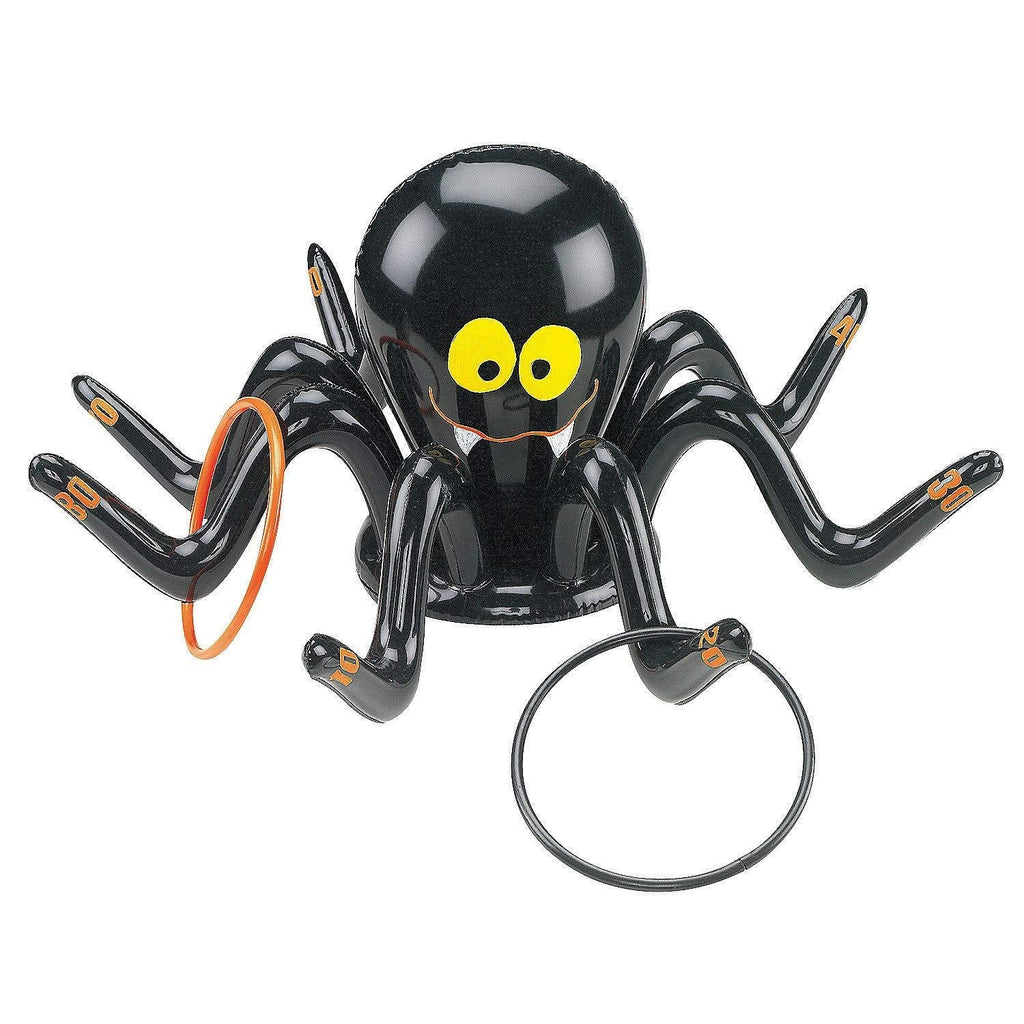 [AUSTRALIA] - Fun Express - Inflate Spider Ring Toss Game for Halloween - Toys - Inflates - Inflatable Games - Halloween - 5 Pieces 