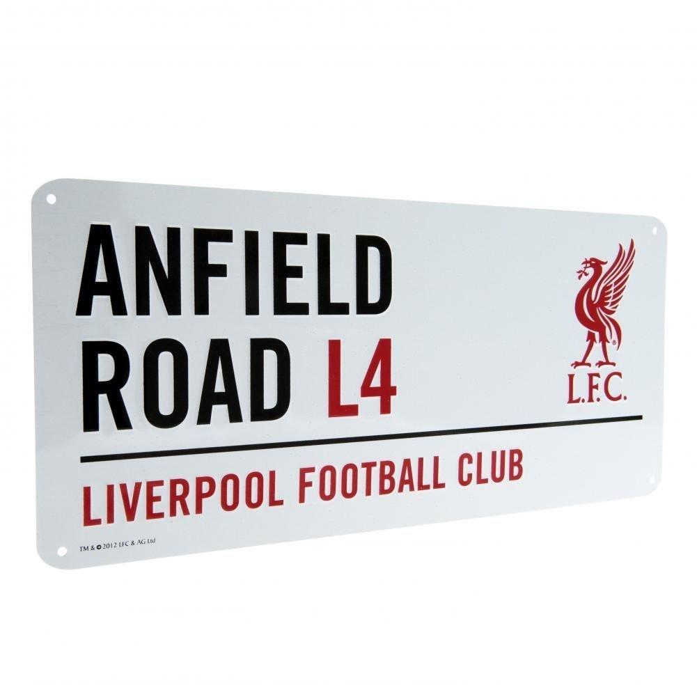 Liverpool Official Anfield Road L4 Metal Street Sign - Multi-Colour - BeesActive Australia