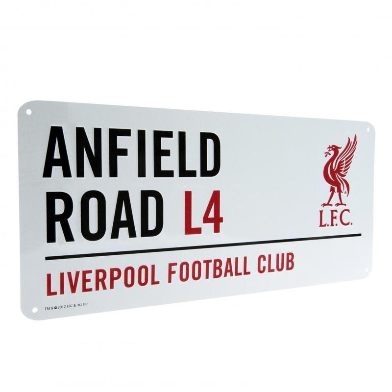 Liverpool Official Anfield Road L4 Metal Street Sign - Multi-Colour - BeesActive Australia