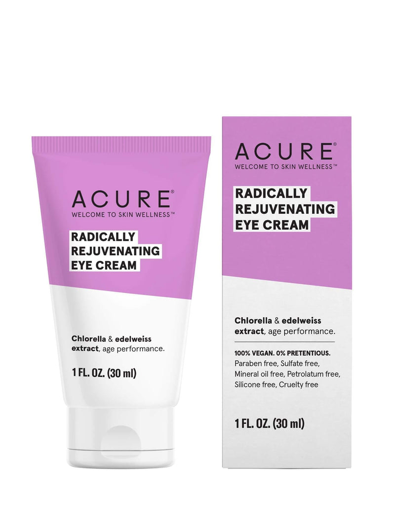 ACURE Radically Rejuvenating Eye Cream | 100% Vegan | Provides Anti-Aging Support | Chlorella & Edelweiss Extract - Hydrates & Minimizes Fine Lines , Ivory 1 Fl Oz - BeesActive Australia