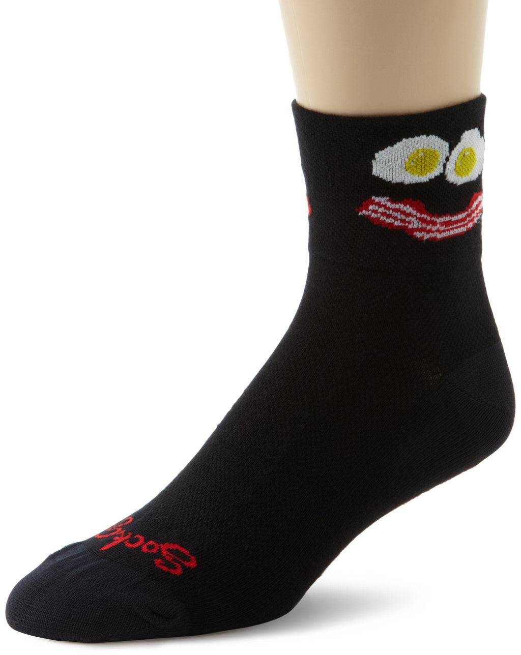 SockGuy Men's Breakfast Socks Large-X-Large Black - BeesActive Australia