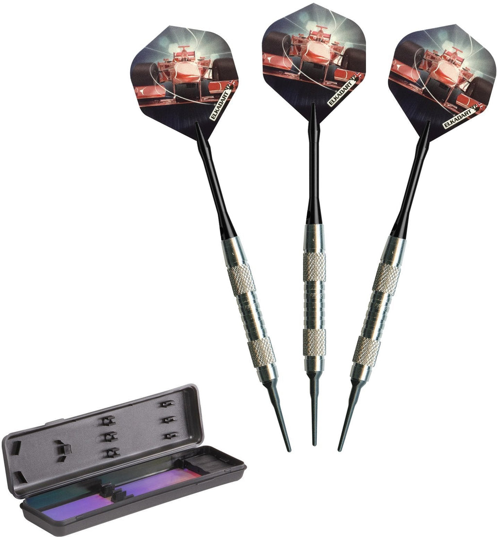 [AUSTRALIA] - Elkadart Turbo Soft Tip Darts with Storage/Travel Case 14 Grams 