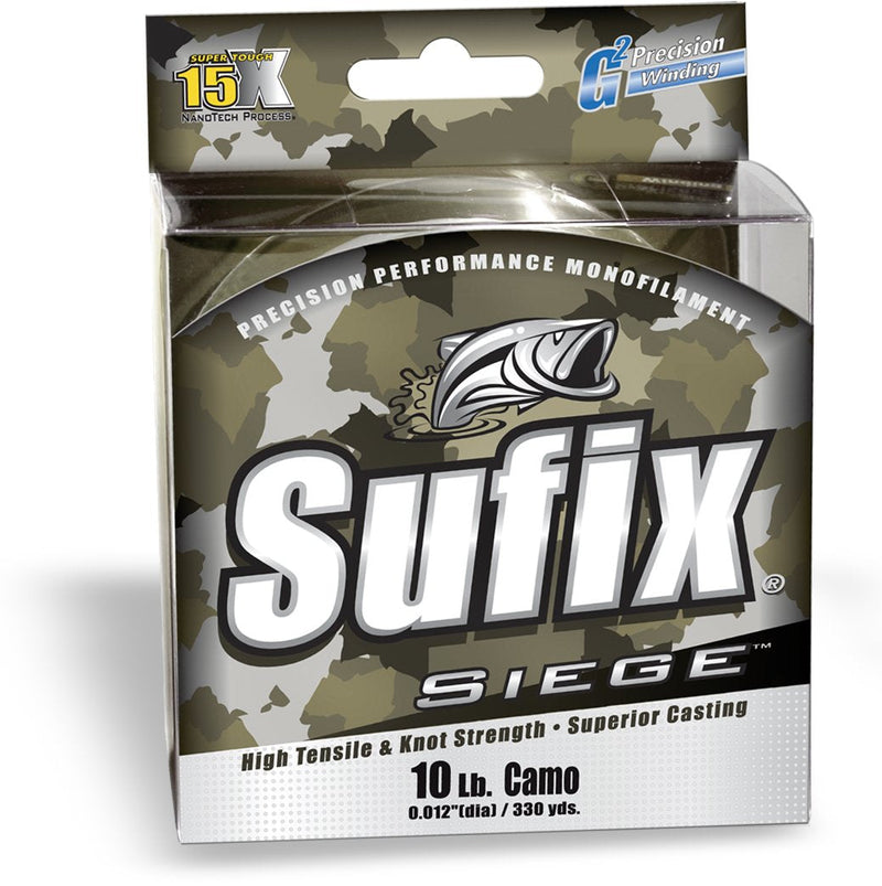 Sufix Siege 330-Yards Spool Size Fishing Line (Camo, 12-Pound) - BeesActive Australia