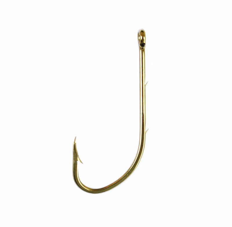 Eagle Claw 186F-2/0 Baitholder 2 Slices Offset Fishing Hook, 50 Piece (Bronze) - BeesActive Australia