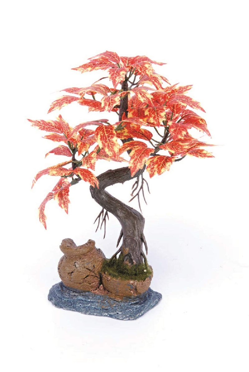 Penn-PLAX Deco-Replicas Bonsai Tree Aquarium Decoration – Orange – Safe for Freshwater and Saltwater Fish Tanks – 8” Height - BeesActive Australia