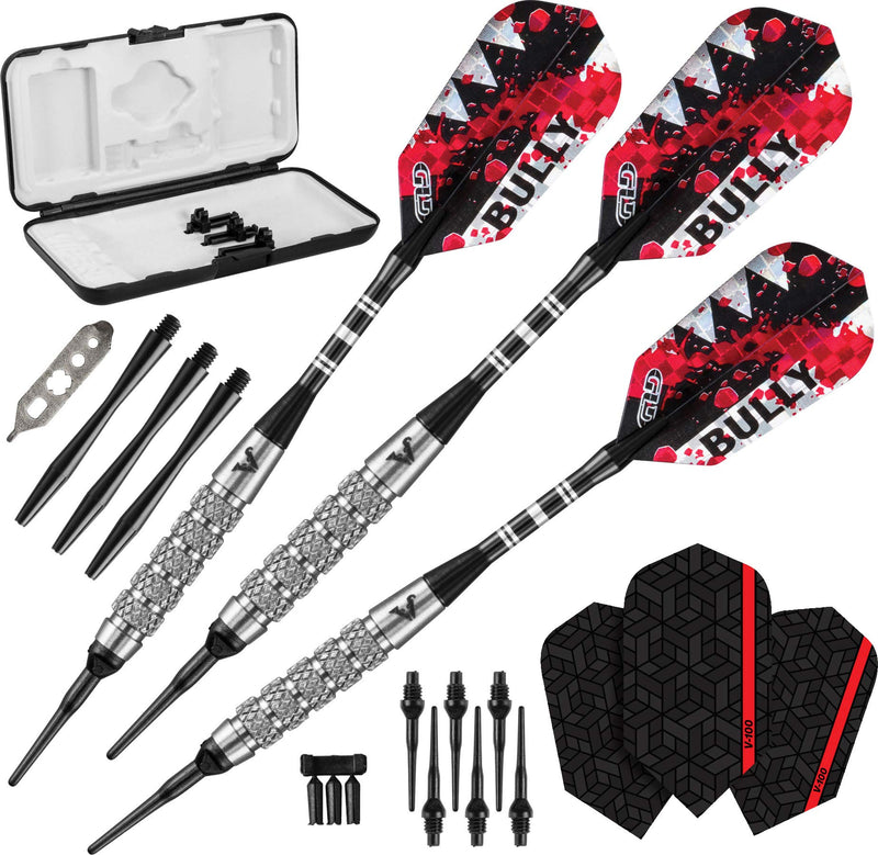 Viper Bully 80% Tungsten Soft Tip Darts with Storage/Travel Case, 18 Grams Coarse Knurling - BeesActive Australia