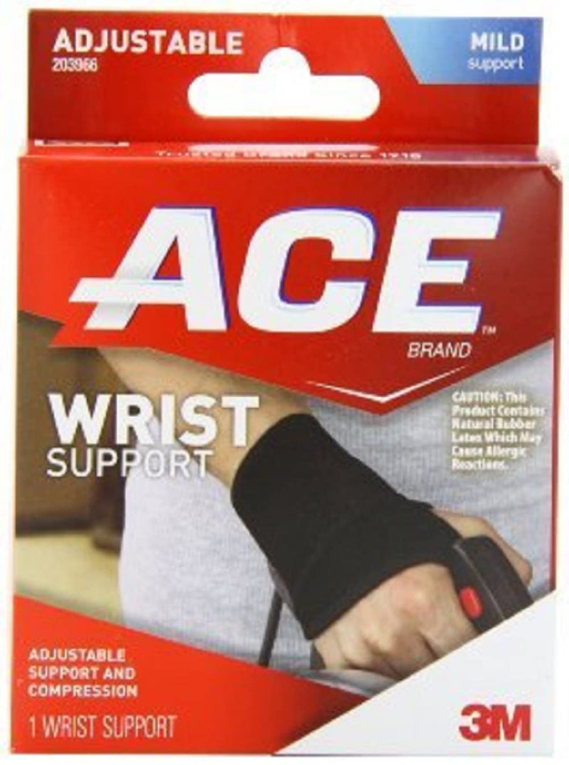 ACE Adjustable Wrist Support, Provides support to Sore, Weak and Injured Wrists, Wrap-around Design for Custom Comfort Neoprene Wrist Support - BeesActive Australia